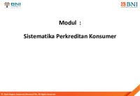 03 Kebijakan Dan Prosedur Kredit Konsumer - Sistematika Kredit