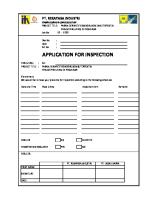 1 Form Application For Inspection