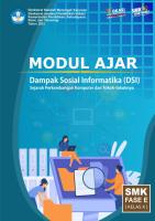 1 Modul Ajar - Dampak Sosial Informatika (DSI) Irfanudin