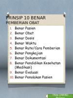 10 Benar Pemberian Obat [PDF]