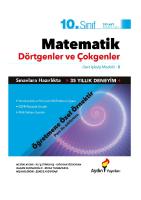 10. Sınıf Matematik Modülleri 5. Modül Dörtgenler ve Çokgenler