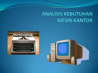 13 Analisis Kebutuhan Mesin Kantor