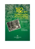 182 Tahun Perkebunan Di Indonesia