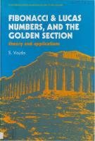 1989-Steven Vajda-Fibonacci and Lucas Numbers and The Golden Section, Theory and Applications PDF