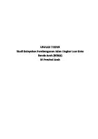 1.USTEK-Studi Kelayakan Pembangunan Jalan Lingkar Luar Kota Banda Aceh BORR