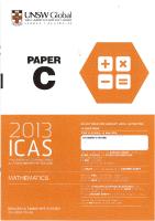 2013 ICAS Mathematics Paper C [PDF]