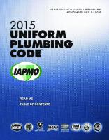 2015 Uniform Plumbing Code