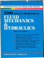 2,500 Solved Problems in Fluid Mechanics and Hydraulics - (Malestrom) PDF