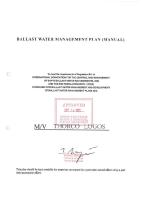 31 - Ballast Water Management Plan PDF