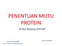 3.1 Penentuan Mutu Protein [PDF]