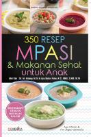 350 Resep MPASI & Makanan Sehat Untuk Anak PDF