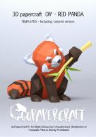 3D Papercraft DIY - Red Panda