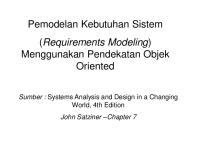 4 - Pemodelan Kebutuhan Sistem (Requirements Modeling) [PDF]