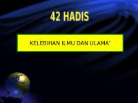 40 Hadis Kelebihan Ilmu