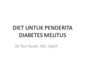 5.1. Diet Untuk Penderita DM