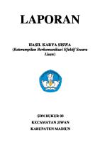 5.2 Laporan Hasil Karya Siswa Secara Lisan [PDF]