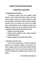 55 Langkah Langkah Mengembangkan Komunikasi Yang Efektif PDF