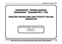 7 Rincian Pekan Jam Efektif Aa VIII - 1 2 [PDF]