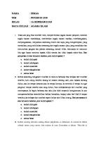 70 Contoh Soal Agama Islam [PDF]