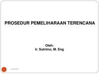 7.prosedur Pemeliharaan Terencana