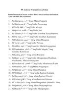 99 Asmaul Husna Dan Artinya [PDF]