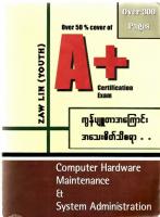 A+ Certification book in Burmese