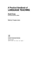 A Practical Handbook of Language Teaching by David Cross