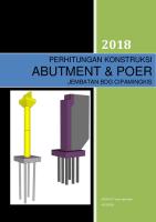 Abutment & Poer: Perhitungan Konstruksi