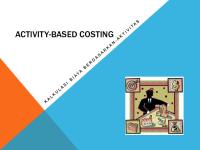 Activity Based Costing