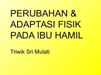 Adaptasi Fisik Pada Ibu Hamil