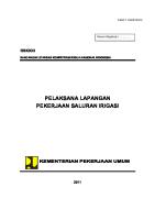 Adoc - Pub - Pelaksana Lapangan Pekerjaan Saluran Irigasi PDF