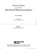 Advanced Macroeconomics Solutions Manual