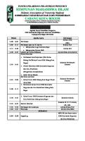 Agenda Acara Pelantikan 2019-2020