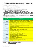 Agenda Musyawarah Harian Mahalah [PDF]