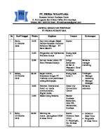 Agenda Pimpinan PT Prima Nusantara