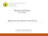 Aglomerasi Bijih Besi