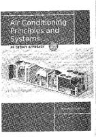 Air Conditioning Principles and Systems by Edward G Pita PDF [PDF]