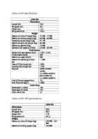 Airbus A320 Specifications