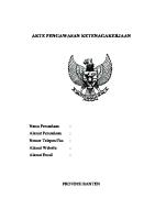 Akte Pengawasan Ketenagakerjaan [PDF]