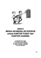 Akuntansi Pusat Dan Cabang Masalah Khusus [PDF]