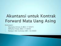 Akuntansi Untuk Kontrak Forward Mata Uang Asing