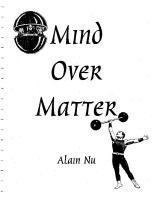 Alain Nu - Mind Over Matter