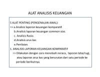 Alat Analisis Keuangan