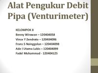 Alat Pengukur Debit Pipa (Venturimeter)