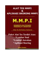 Alat Tes MMPI Dan Aplikasi Skoring MMPI