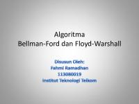 Algoritma Floyd Warshall Dan Bellman Ford