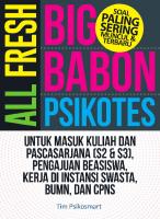 All Fresh Big Babon Psikotes - Tim Psikosmart