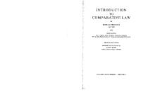 An Introduction To Comparative Law - Zweigert Kötz [PDF]