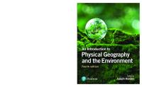 An Introduction To Physical Geography and The Environment PDF