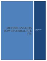 Analisa Raw Material [PDF]